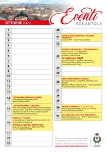 Calendario ottobre 2022