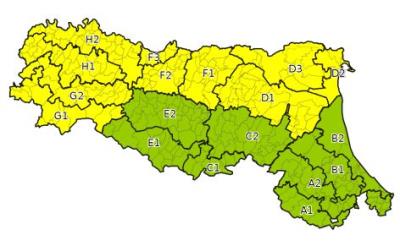 Allerta gialla per criticita  per temporali - Emissione 03/07/2021 foto 