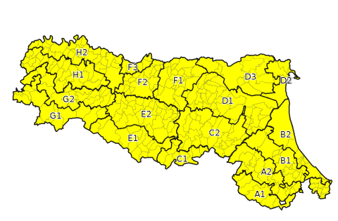 Allerta gialla per criticita  per temporali - Emissione 15/07/2021 foto 