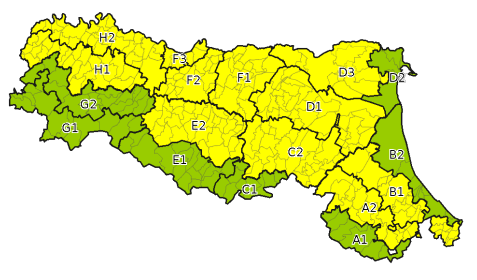 Allerta gialla per criticità per temperature estreme/ondata di calore - Emissione 14/08/2021 foto 