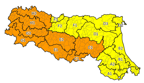 Allerta temporali - Emissione 25/09/2021 foto 
