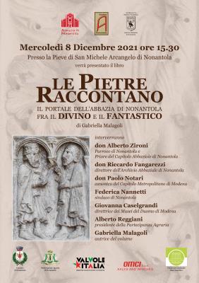 Presentazione del libro Le pietre raccontano. Il portale dell Abbazia di Nonantola fra il divino e il fantastico di Gabriella Malagoli - Mercoledì 8 dicembre 2021 alle ore 15:30 foto 