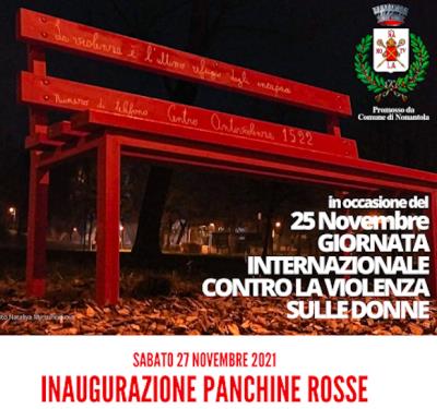 Inaugurazione delle Panchine Rosse foto 