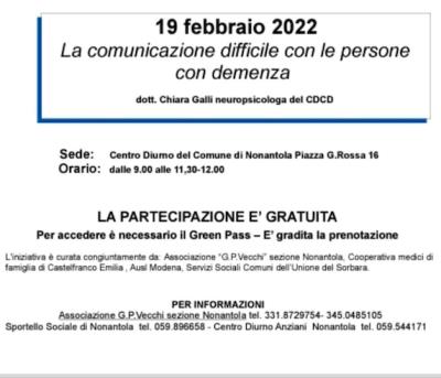 Caffè Alzheimer, l incontro del 19 febbraio foto 