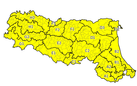 Allerta gialla per criticita  temporali - Emissione 24/05/2022 foto 