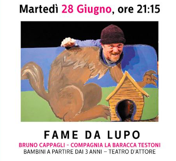 Lo spettacolo “Fame da lupo” apre la rassegna “Giardino Troisi” foto 