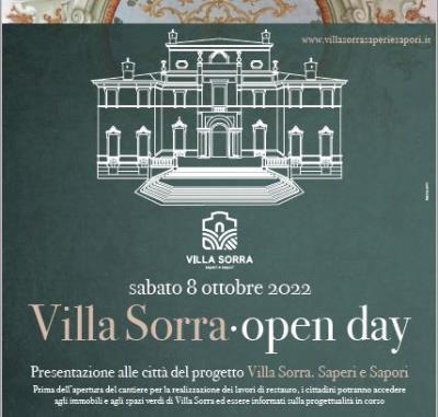 Presentazione del progetto Villa Sorra. Saperi e Sapori