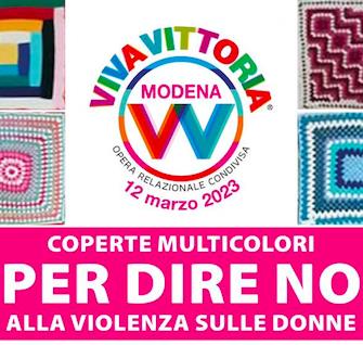 Coperte multicolori per dire no alla violenza sulle donne foto 