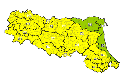 Allerta gialla per criticita  per temperature estreme - Emissione 07/02/2023 foto 