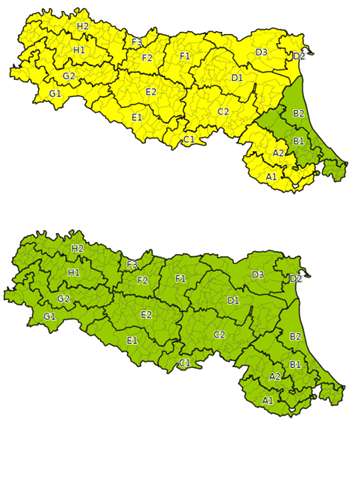 Allerta gialla per temporali - Emissione 13/04/2023 foto 