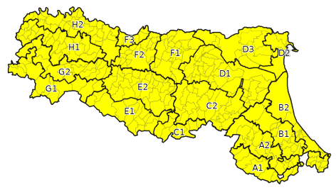 Allerta gialla per temporali - Emissione 19/04/2023 foto 