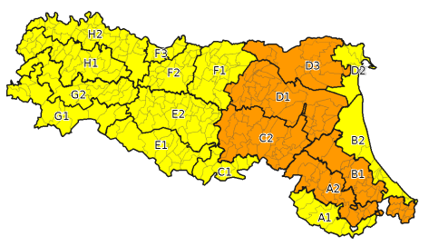 Allerta gialla per criticità idraulica e per temporali - Emissione 12/05/2023 ore 12:31 foto 