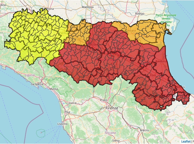 Aggiornamento Allerta Meteo  del 16 maggio 2023 ore 17.30 foto 