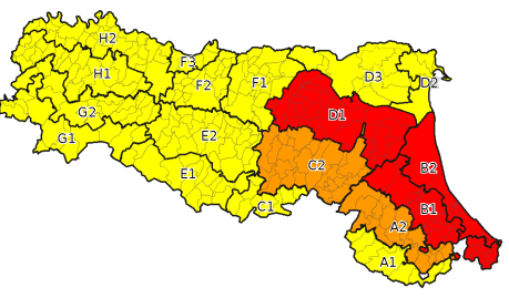 Allerta gialla per criticità temporali - Emissione 23/05/2023 ore 12:02 foto 