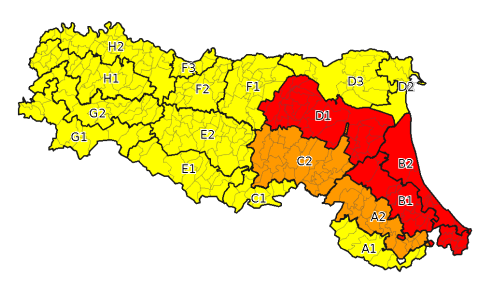 Allerta gialla per criticità temporali - Emissione 24/05/2023 foto 