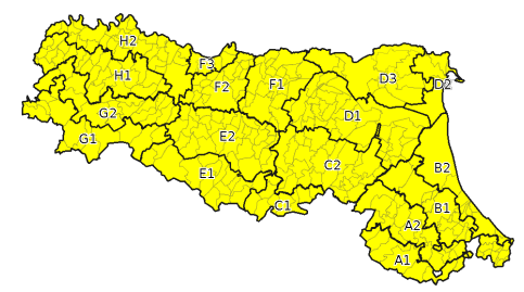 Allerta gialla per criticità temporali - Emissione 03/06/2023 foto 