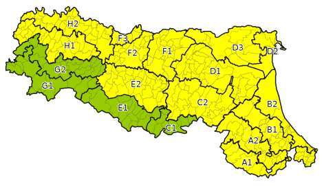 Allerta gialla per criticità per temporali - Emissione 02/07/2023 foto 