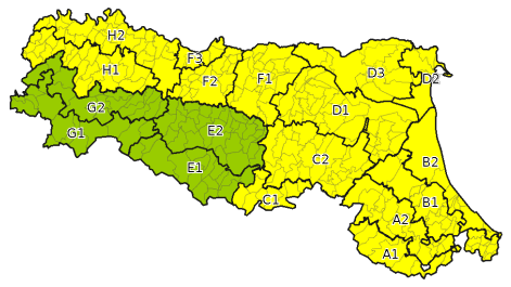 Allerta gialla per criticità per temporali - Emissione 03/07/2023 foto 