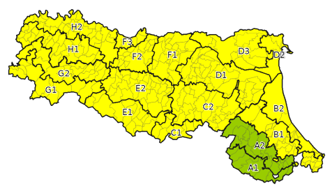 Allerta gialla per criticità per temporali - Emissione 04/07/2023 foto 