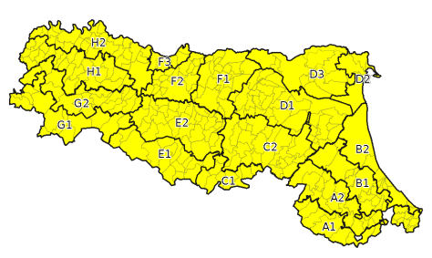 Allerta gialla per criticità per temporali - Emissione 05/07/2023 foto 