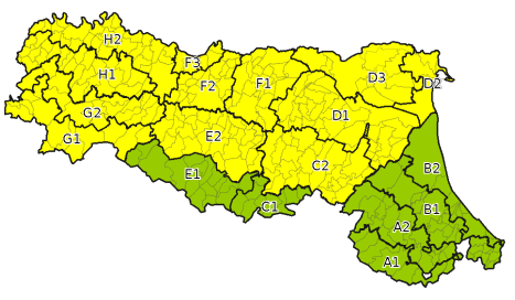 Allerta gialla per criticità per temporali - Emissione 13/09/2023 foto 