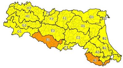 Allerta gialla per criticità per temporali - Emissione 23/10/2023 foto 