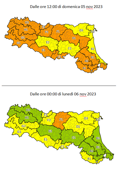 Allerta arancione per criticità idraulica - Emissione 05/11/2023 foto 