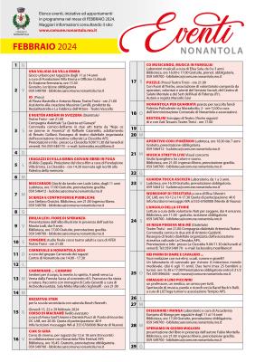 Calendario iniziative a Nonantola, Febbraio 2024 foto 