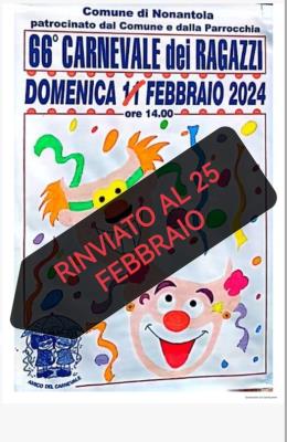 Carnevale dei Ragazzi, evento rinviato al 25 febbraio foto 