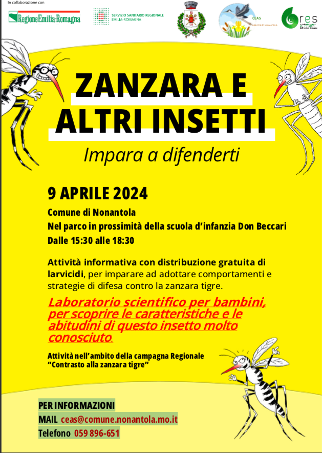 Zanzara e altri insetti, impara a difenderti