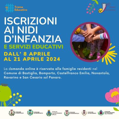 ISCRIZIONI AI NIDI D INFANZIA E SERVIZI EDUCATIVI PER L A.E. 2024/ 25 foto 