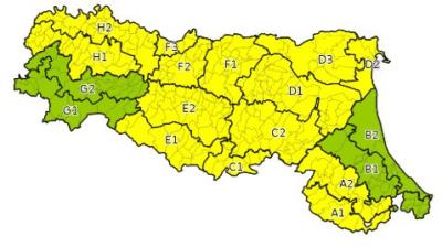 Allerta gialla per criticità per temporali - Emissione 06/05/2024 foto 