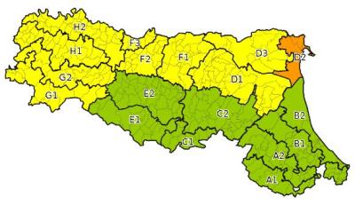 Allerta gialla per criticità per temporali - Emissione 22/05/2024 foto 