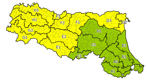 Allerta gialla per criticità per temporali - Emissione 26/05/2024 foto 