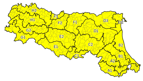 Allerta gialla per criticità per temporali - Emissione 01/06/2024 foto 
