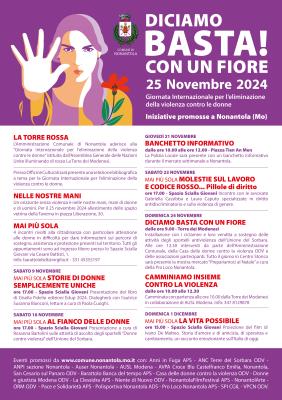 Giornata Internazionale per l’eliminazione della violenza contro le donne 2024 foto 