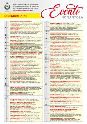 Dicembre 2024, Calendario iniziative a Nonantola foto 