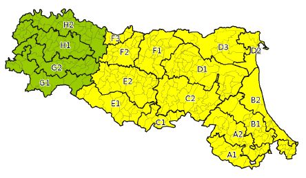 Allerta gialla per criticita' per temporali - Emissione 05/06/2021