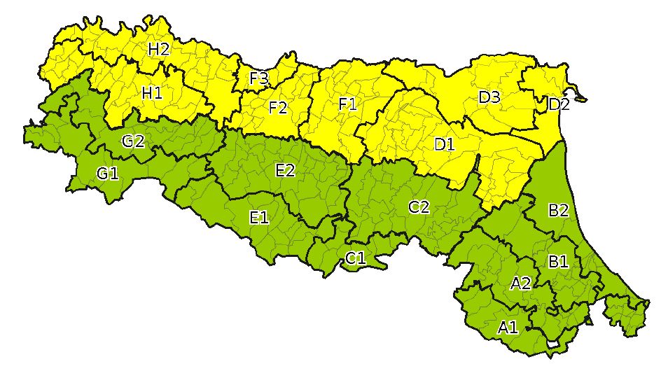 Allerta gialla per criticita' per temporali - Emissione 08/07/2021