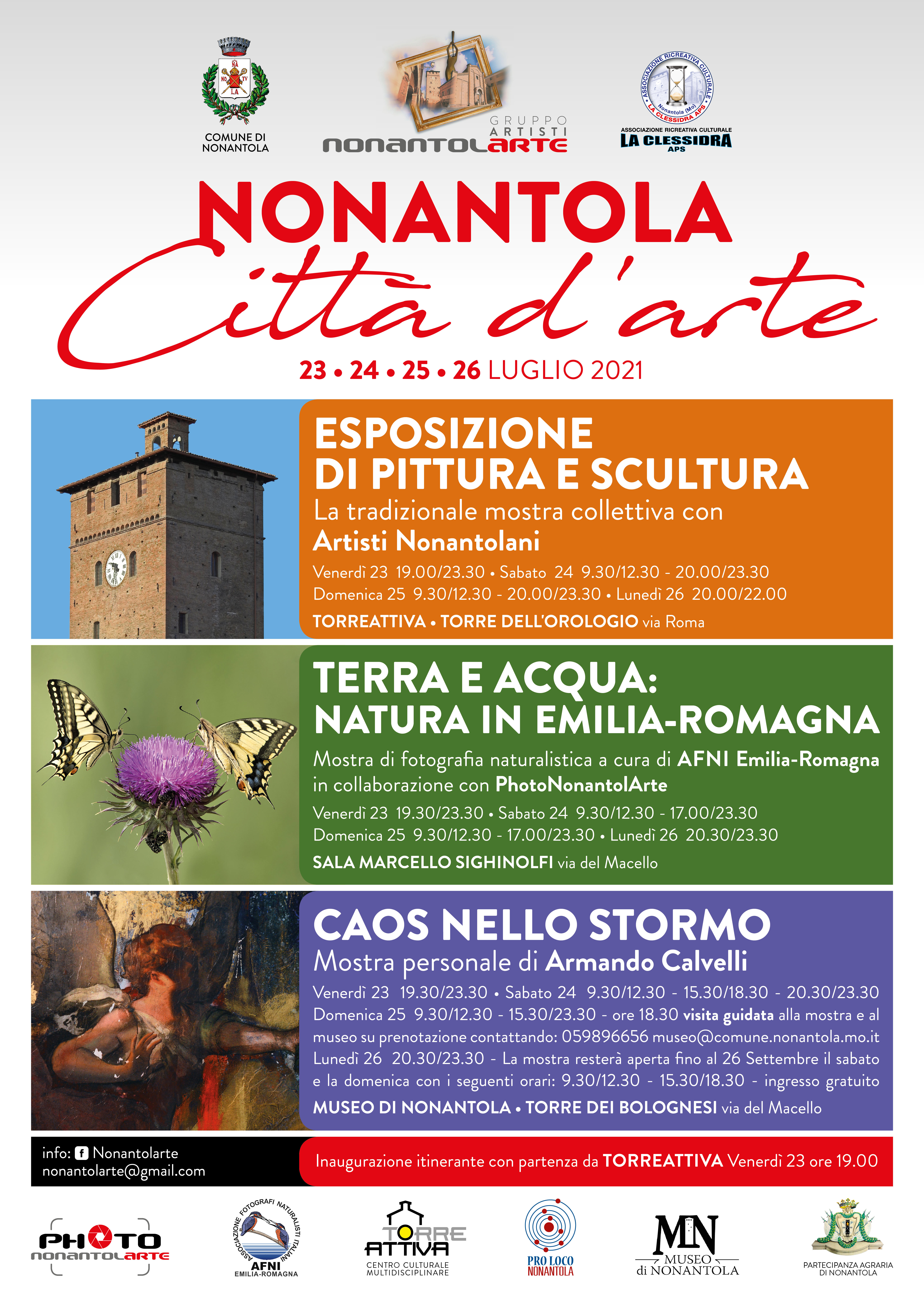 Nonantola Città d’Arte, le iniziative dal 23 al 26 luglio