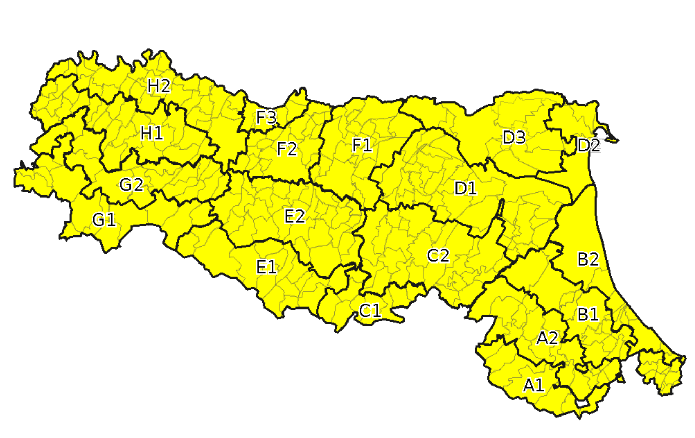 Allerta gialla per criticita' per temporali e vento - Emissione 25/07/2021