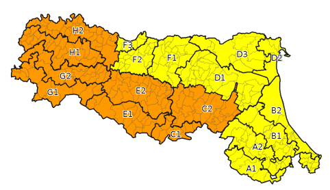 Allerta temporali - Emissione 25/09/2021