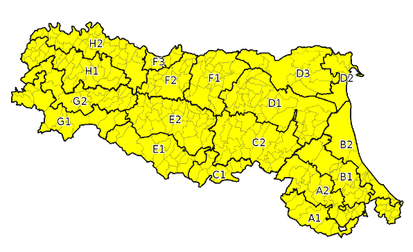 Allerta Temporali - Emissione 05/10/2021