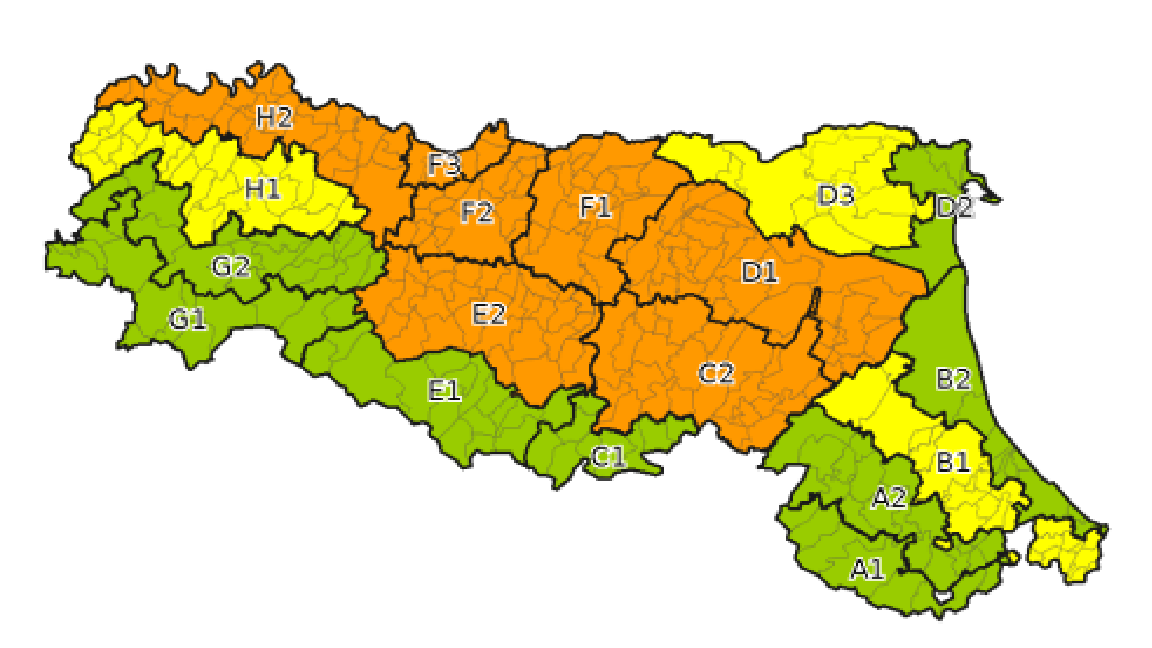 Allerta arancione per criticità' temperature estreme- Emissione 23/07/2022