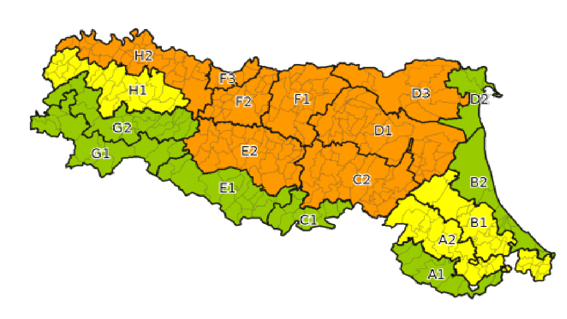 Allerta arancione per criticità' temperature estreme- Emissione 24/07/2022