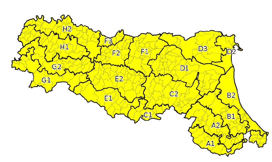 Allerta gialla per criticita' temporali - Emissione 25/07/2022