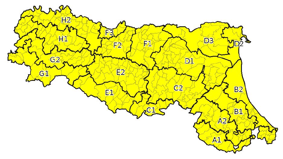 Allerta gialla per criticita' temporali - Emissione 07/09/2022