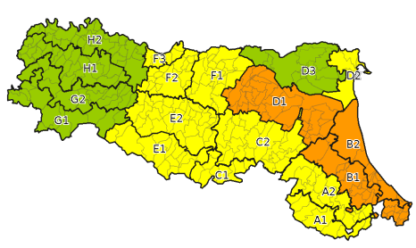 Allerta gialla per criticità idraulica - Emissione 16/12/2022