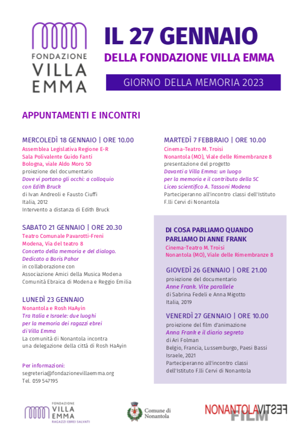 Giorno della Memoria 2023