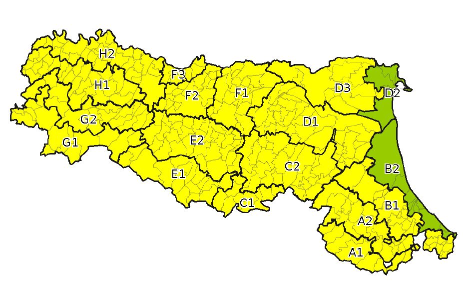 Allerta gialla per criticita' per temperature estreme - Emissione 08/02/2023
